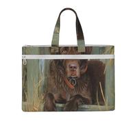 Labrador Dog Lab Chocolate,Canvas Document Bag Zipper File Tote Bag Handbag Briefcase for School Office