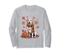 Labrador Dog Lover Pumpkin Fall Autumn Thanksgiving Long Sleeve T-Shirt
