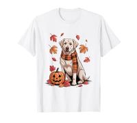 Labrador Dog Lover Pumpkin Fall Autumn Thanksgiving T-Shirt