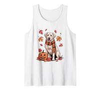 Labrador Dog Lover Pumpkin Fall Autumn Thanksgiving Tank Top