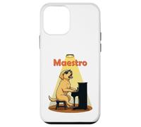 Labrador Dog Maestro Playing Piano Musician Funny Canine Case for iPhone 12 mini