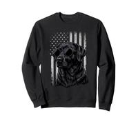 Labrador Dog Patriotic Lab Dad American Flag 4th of July USA Sweatshirt