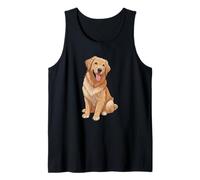 Labrador Dog Sitting Tank Top