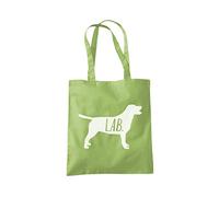 Labrador Dog Tote Bag - kiwi green One Size