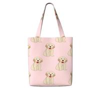 Labrador Golden Retriever Dog,Reusable Grocery Bags Shopping Tote Bags Large Capacity Canvas Shoulder bag