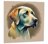 Labrador Greeting Card Watercolour Yellow Labrador Birthday Card 145 x 145mm