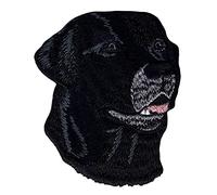 Labrador Head Dog Black Iron-On or Sew On Patch Iron-On Patch for Clothes Embroidered Iron-On Patch Applique Retriever Patch Size 6.5 x 7.8 cm
