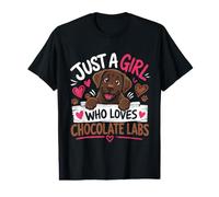 Labrador Just a Girl who Loves Chocolate Labs Value Graphic T-Shirt