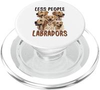 Labrador, Less People More Labradors PopSockets PopGrip for MagSafe