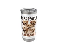 Labrador, Less People More Labradors Stainless Steel Insulated Tumbler