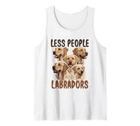 Labrador, Less People More Labradors Tank Top