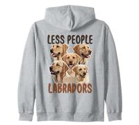 Labrador, Less People More Labradors Zip Hoodie