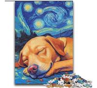 Labrador Night Sky Adult Jigsaw Puzzles 2000, Suitable for Ages 14 And Up Wall Decoration Christmas Birthday Gift (70x100cm)