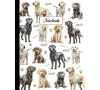 Labrador Notebook: Black, Yellow, and Chocolate Labs | Cute Labrador Retriever Journal Notebook for Dog Lovers 8.5 x 11 Wide Ruled