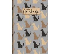 Labrador Notebook: Cute Labrador Hardback Lined Journal, The Perfect Novelty Labrador Gift for a Dog Lover or Pet Owner - Grey