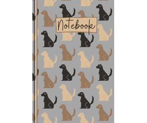 Labrador Notebook: Cute Labrador Lined Journal, The Perfect Novelty Labrador Gift for a Dog Lover or Pet Owner - Grey