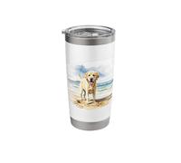 Labrador On The Beach, Lab, Dog, Puppy Stainless Steel Insulated Tumbler