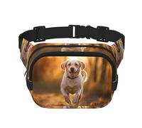 Labrador Printed multifunctional waist bag, unisex trendy messenger bag, travel sports storage bag