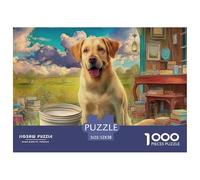 Labrador Retriever 1000 Piece Adults Puzzle Kids Age Games Gifts Birthday Difficult Impossible Challenging & Brainteasing 52x38cm/1000pcs