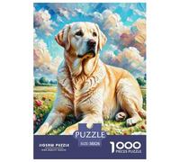 Labrador Retriever 1000 Pieces Premium Jigsaw Animal Age 12+ Cool Collage Effect, Fun Details, Educational, Challenging 38x26cm/1000pcs
