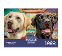 Labrador Retriever 1000 Puzzles Adults Puzzle Adults Puzzle Gifts Birthday Difficult Impossible Challenging & Brainteasing 52x38cm/1000pcs
