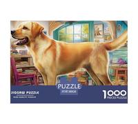 Labrador Retriever 1000 Puzzles Adults Puzzle Adults Puzzle Gifts Birthday Home Decoration Challenge High Difficulty 38x26cm/1000pcs