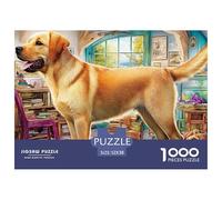 Labrador Retriever 1000 Puzzles Adults Puzzle Adults Puzzle Gifts Birthday Home Decoration Challenging & Brainteasing 52x38cm/1000pcs