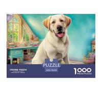 Labrador Retriever 1000 Puzzles Adults Puzzle Adults Puzzle Gifts Birthday Home Decoration Challenging & Brainteasing 70x50cm/1000pcs