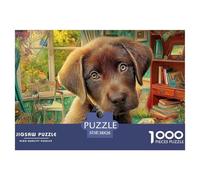 Labrador Retriever 1000 Puzzles Adults Puzzle Adults Puzzle Gifts Birthday Home Decoration Decompression 38x26cm/1000pcs