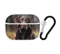 Labrador Retriever AirPod Pro Case, Anti Scratch Hard PC Cover with Keychain, AirPod Pro 2nd/1st Case Accessories for Women Men, White-Style