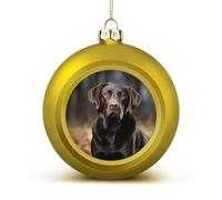 Labrador Retriever Christmas Balls Ornaments 4PCS Christmas Tree Hanging Ball Personalization Golden-Style Xmas Trees Ball Pendant for Holiday Party Decoration Supplies