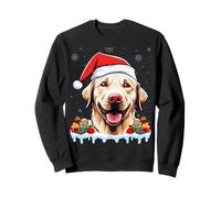 Labrador Retriever Christmas Dog Lover Santa Hat Xmas Sweatshirt