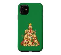 Labrador Retriever Christmas Tree Festive Puppy Gathering Case for iPhone 11