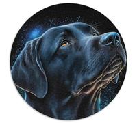 Labrador Retriever Dog 1000-Piece Jigsaw Puzzle Round Puzzle 1000 Pieces Jigsaw for Home Decor, Ideal Christmas & New Year Gift for Teenagers 67.5x67.5cm