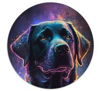 Labrador Retriever Dog 1000 Piece Jigsaw Puzzle Round Puzzles 1000 Pieces for Adults Challenging Brain Teaser - Relaxing Toy for Teenagers 67.5x67.5cm