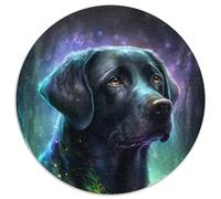 Labrador Retriever Dog 1000Pc Adults Jigsaw Puzzle Round Puzzles for 1000 Piece DIY Home Decor Gift, Adult Brain Teaser (Size 67.5x67.5cm)