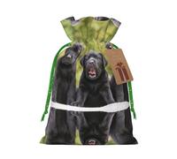 Labrador Retriever Dog Christmas Drawstring Sack Gift Bag, Lightweight And Cute In Design
