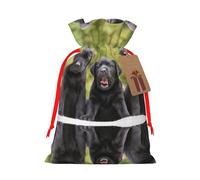 Labrador Retriever Dog Christmas Drawstring Sack Gift Bag, Lightweight And Cute In Design