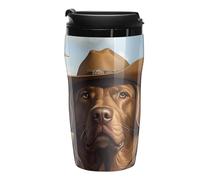 Labrador Retriever Dog Duck Hunting Portable Coffee Cups Insulated Mug Water Tumbler with Lid Sealed for Hot Cold Drinks 250ml