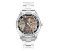 Labrador Retriever Dog Duck Hunting Simple Stainless Watch Fashion Designer Wristwatch Easy Reader Analog Watches Gifts for Men