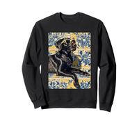 Labrador Retriever Dog Mediterranean Tile Art Summer Vibes Sweatshirt