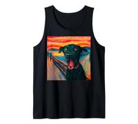 Labrador Retriever Dog Parody Pop Art Funny Expressionist Tank Top