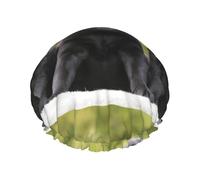 Labrador Retriever Dog Print,Shower Cap Nightcap Double Layer Waterproof Elastic Bath Cap Reusable Hair Cap