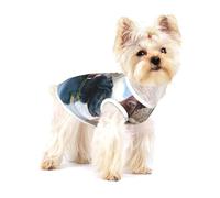 Labrador Retriever Dog Puppy Art,Cotton Sleeveless Pet T-Shirt Soft Stretchy Puppy Breathable Vest,L