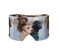 Labrador Retriever Dog Puppy Art, Full Eye Covers Light Blocking Eye Mask Sleep Eye and Ear Muffs