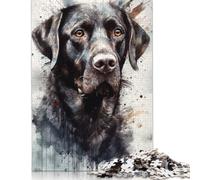 Labrador Retriever Dog Puzzles 300 Pieces Wooden Puzzles Puzzle Adult Jigsaw Puzzle for Home Decoration 1000pcs (75x50cm)