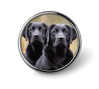Labrador Retriever Dog Round Badge Cute Brooch Hats Jackets Decor Personalized Lapel Pin Clothing Jewelry Accessories for Wedding Party Gift