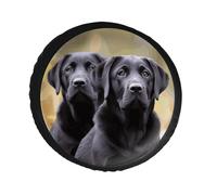 Labrador Retriever Dog Spare Tire Cover PVC Leather Spare Wheel Cover Dustproof Waterproof Jeep Tire Cover for 34inch Camper, RV Trailer, Truck, SUV Fit Diameter 28-34 Inch