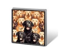 Labrador Retriever Dogs Button Pin Funny Cute Brooch Pins Personalized Square Lapel Pin Badges Alloy Pinback Button Badge Novelty Backpack Pins for Jackets Hat Bags Chrismas Birthday Gift
