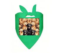 Labrador Retriever Dogs Dog Bandana Soft Breathable Polyester Triangle Scarf for Small to Large Dogs Cats Comfortable Pet Bibs for Daily Wear Party Wedding Birthday Pet Accessories